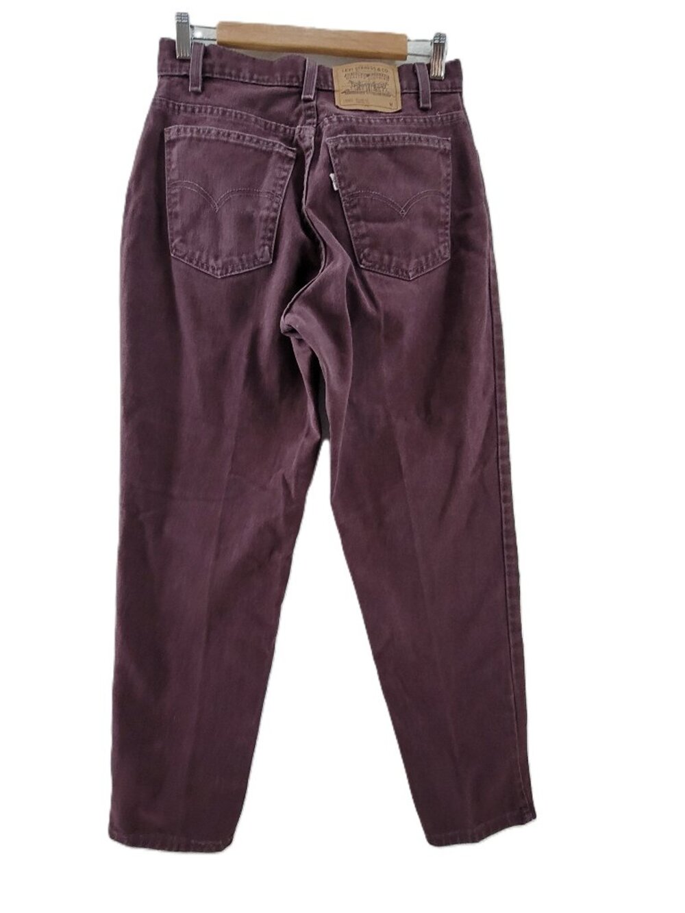 Vintage Levi’s 951 Jeans Womens 10 Burgundy USA Relaxed Fit Tapered High Waist